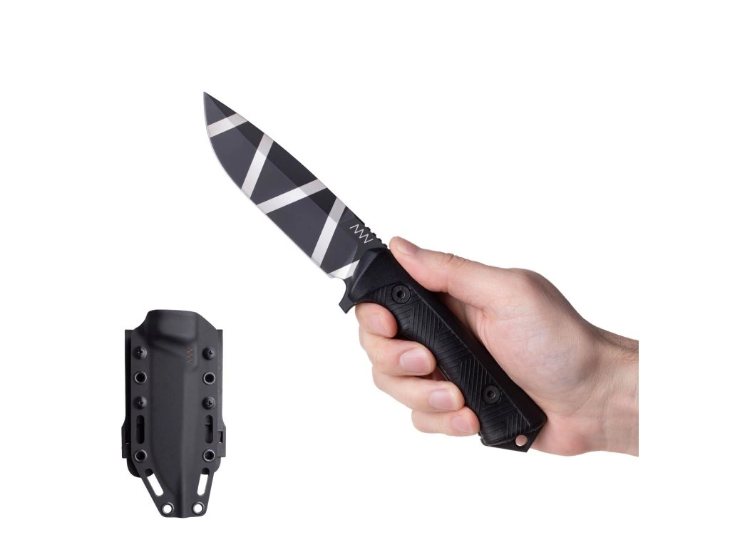 Couteau ANV P250 Black Camo Manche Noir