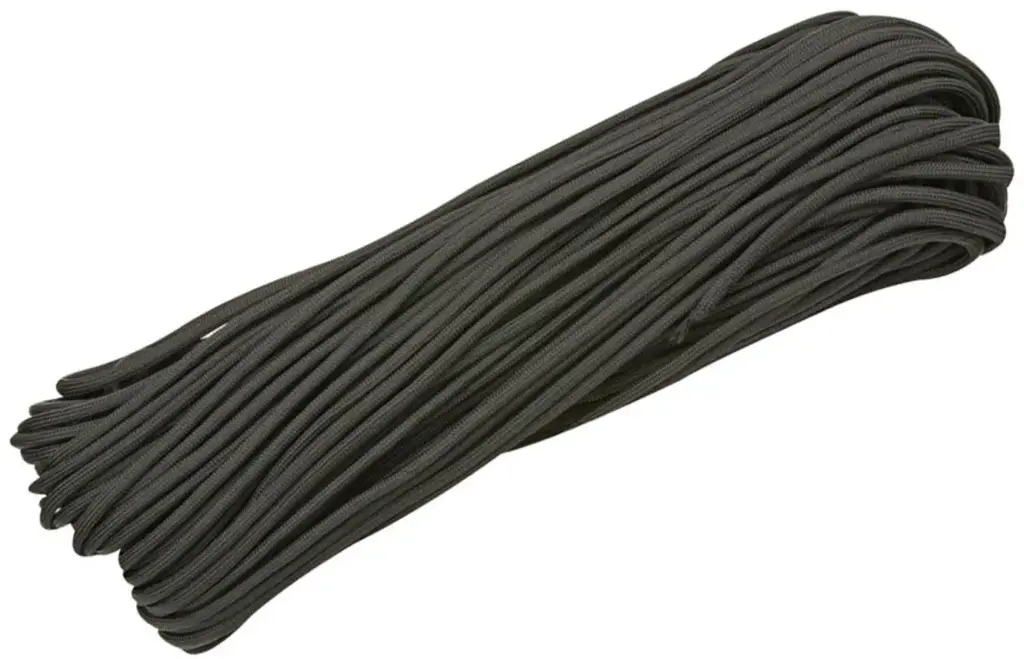 Marbles Paracord 550 Parachute Cord Noir 30 mètres