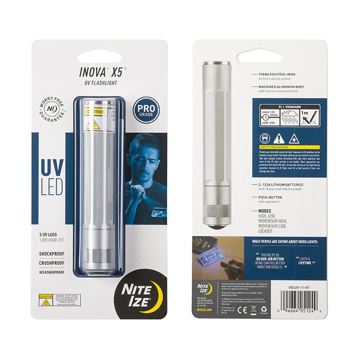Lampe de poche NI Inova X5 LED UV  - X5DMB-HUVT