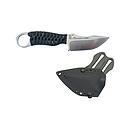 Couteau Wildsteer Karlican lame brossée manche noir