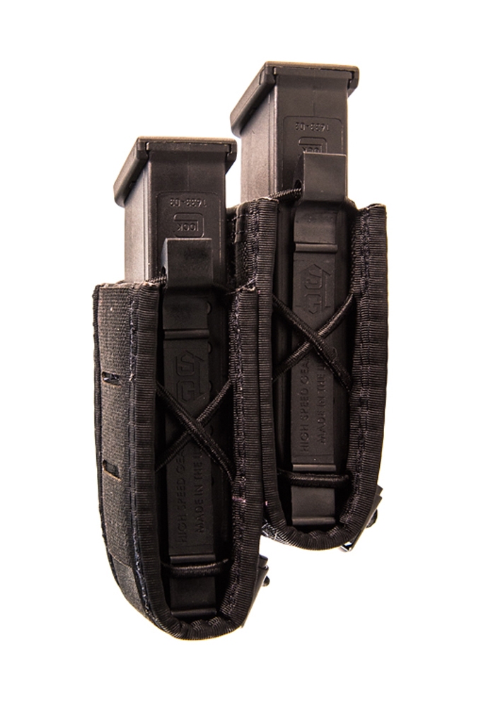 Porte Chargeur HSG double noir superpose