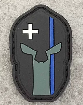 Patch Spartan &quot;Thin Blue Line Switzerland&quot;