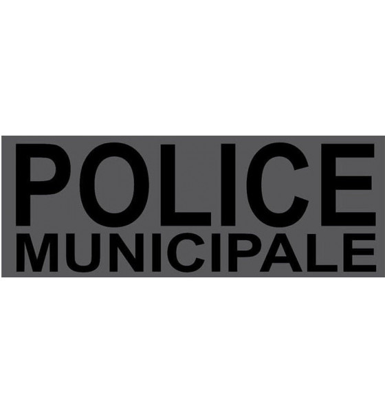 Dossard Brode &quot;Police Municipale&quot; 10 x 30