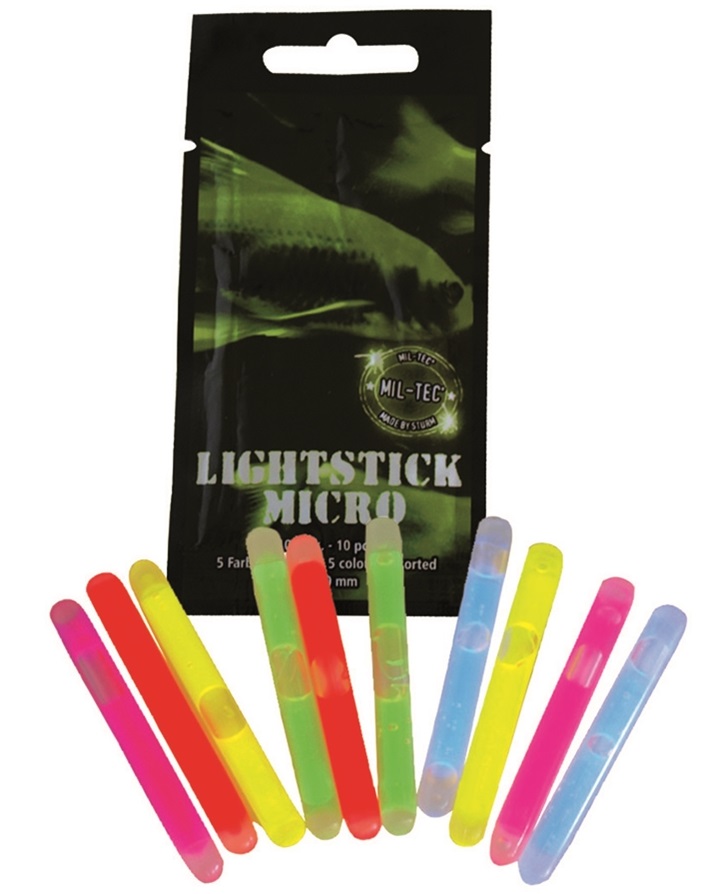 Micro batons lumineux de couleurs differentes (10 assortis) Mil-Tec