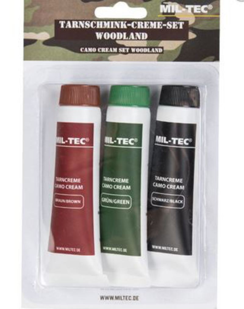 SET CRÈME CAMOUFLAGE WOODLAND