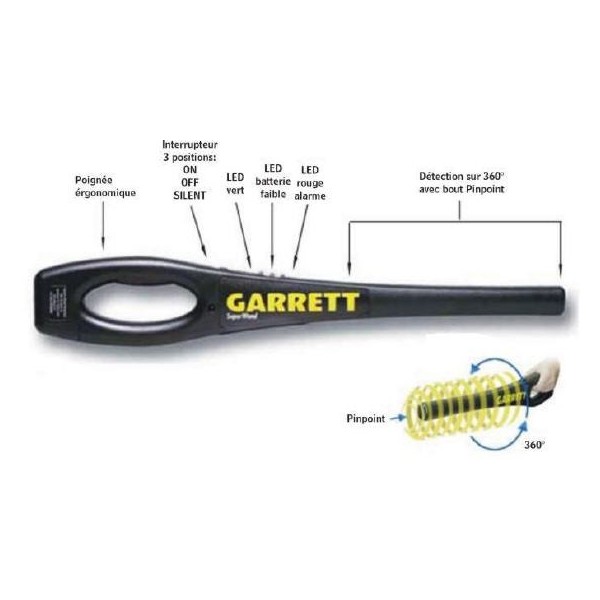 Detecteur de metaux Superwand GARRETT