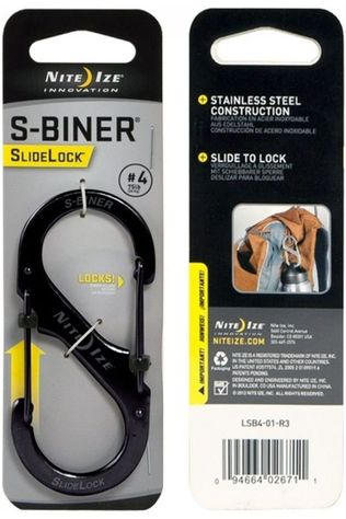 NI S-Biner Mousqueton double en plastique