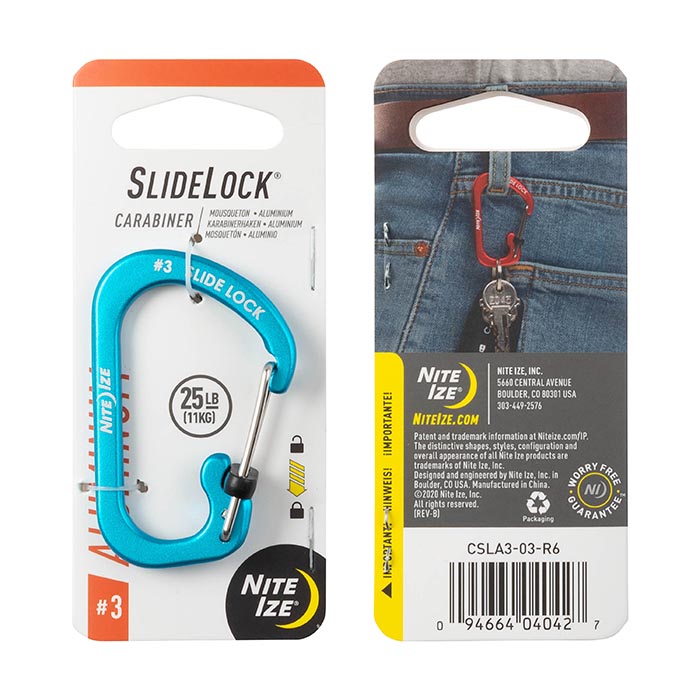 Mousqueton Carabiner Aluminium Verrou Slidelock