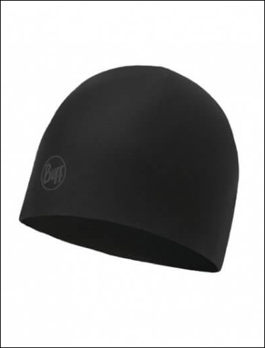 Bonnet Buff reversible en microfibre noir