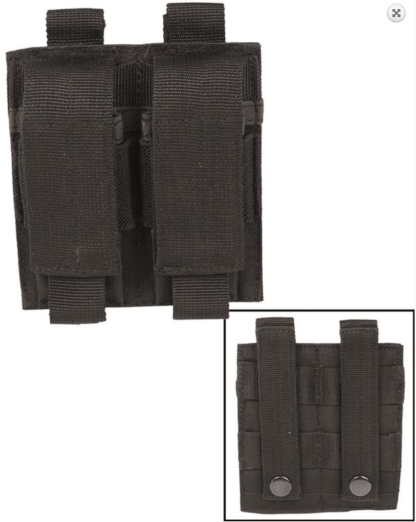Etui Magasin double noir 9 mm Mil-Tec