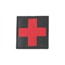 Patch Red Cross Noir