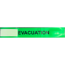 Brassard Vert Evacuation plastique