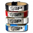 Bracelet cuir et acier