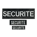FLAP SECURITE NOIR BRODE Velcro