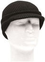 Bonnet avec visière, polyacrylique noir