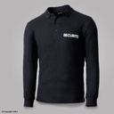 Polo Noir Manches Longues SECURITE