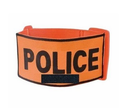 Brassard orange contour noir Police avec velcro RIO