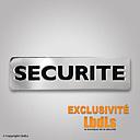 Badge SECURITE metal aimante