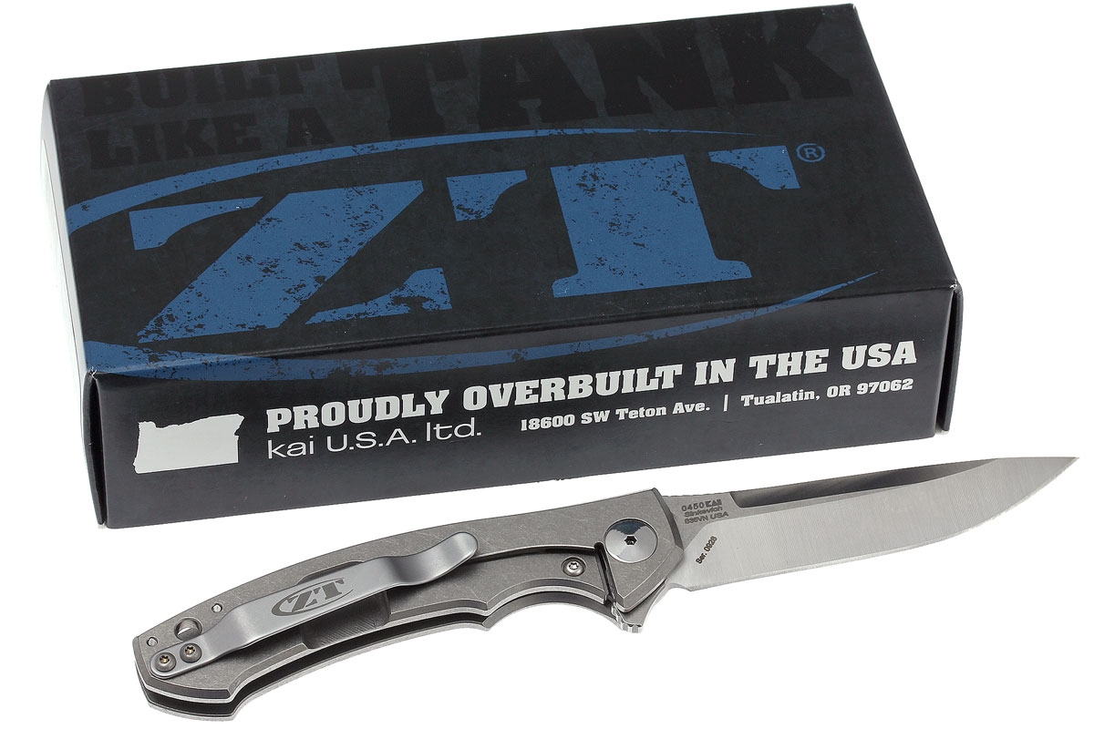 Couteau Zéro Tolérance N°0450 sinkevich kvt titanium