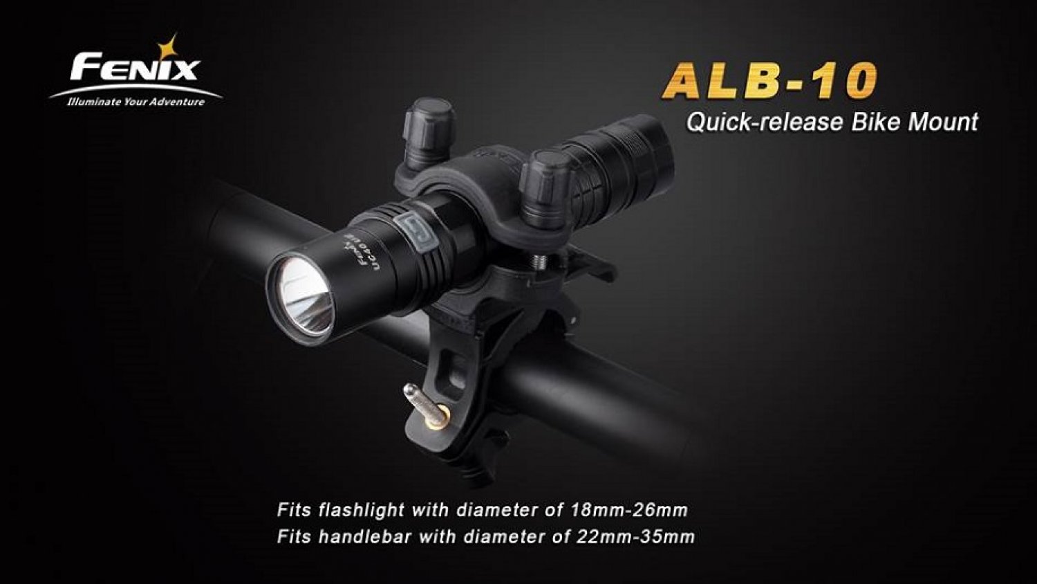 FBM2 - Support lampe pour vélo