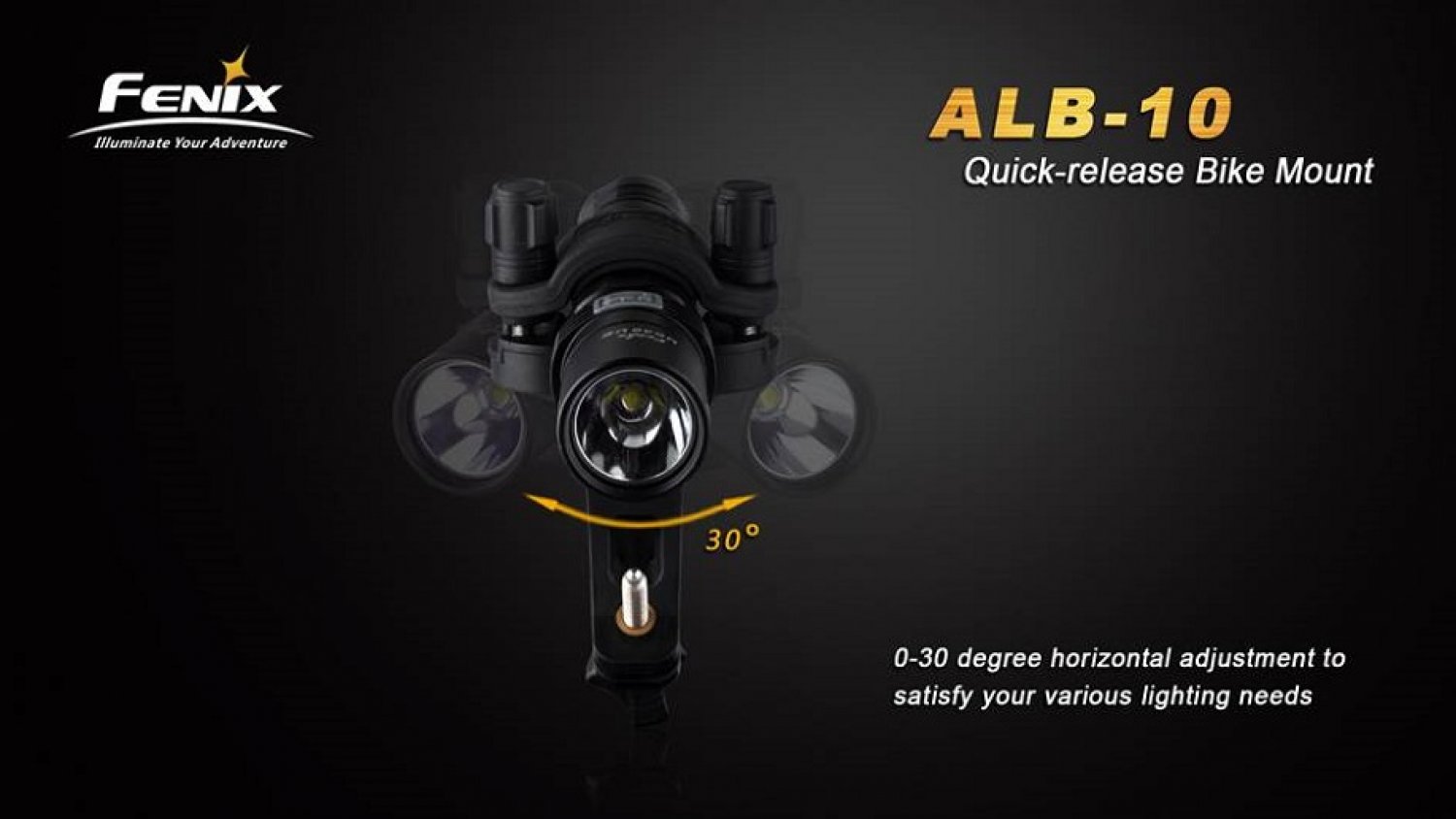 FBM2 - Support lampe pour vélo