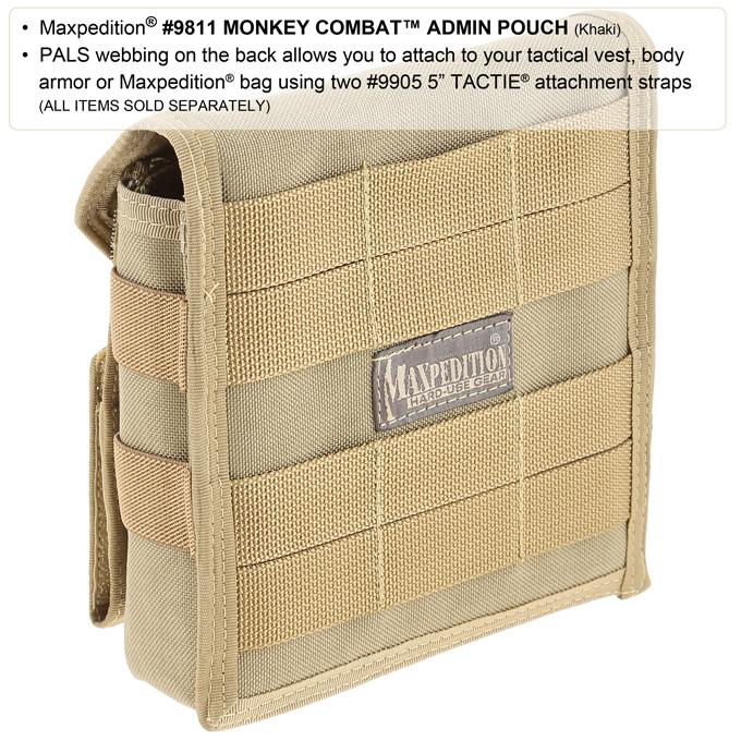 Monkey Combat Admin Pouch Black