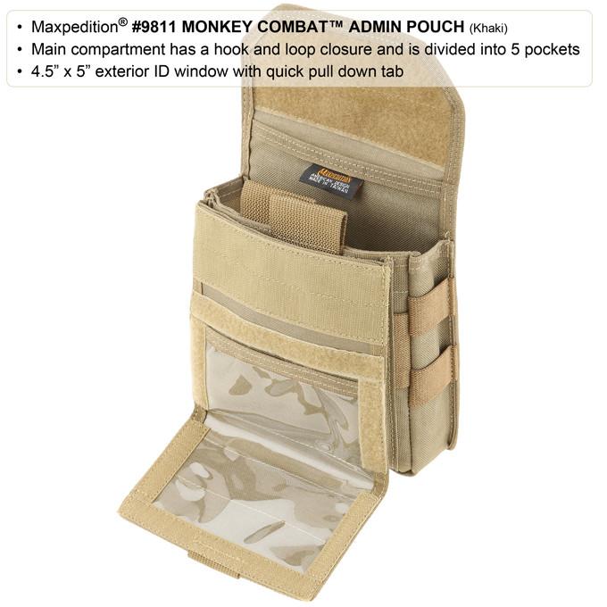 Monkey Combat Admin Pouch Black