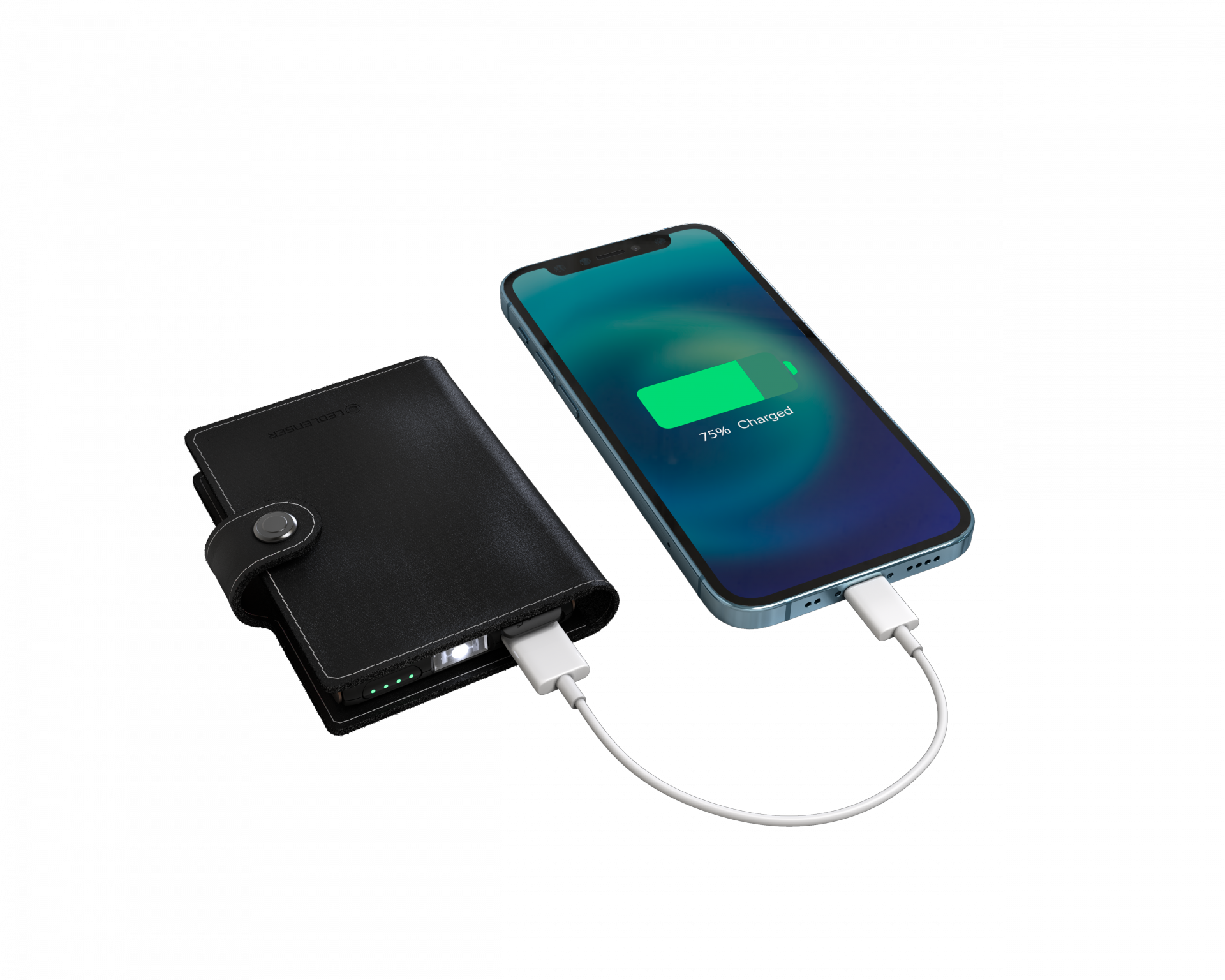 Porte-cartes PowerBank avec Led Lite Wallet Plus