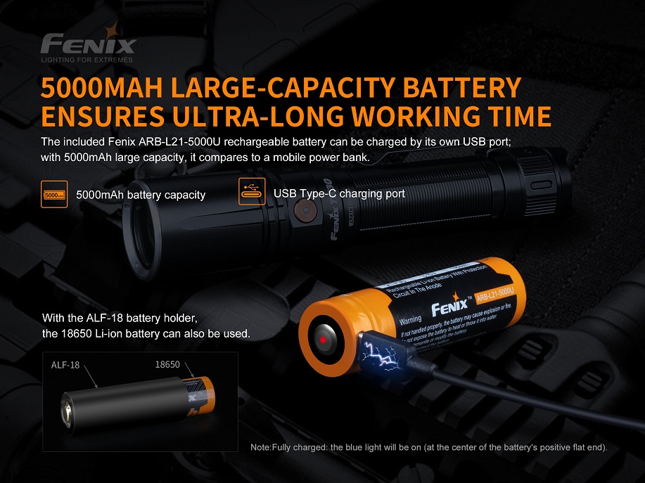 Lampe tactique à laser classe 1 Fenix TK30