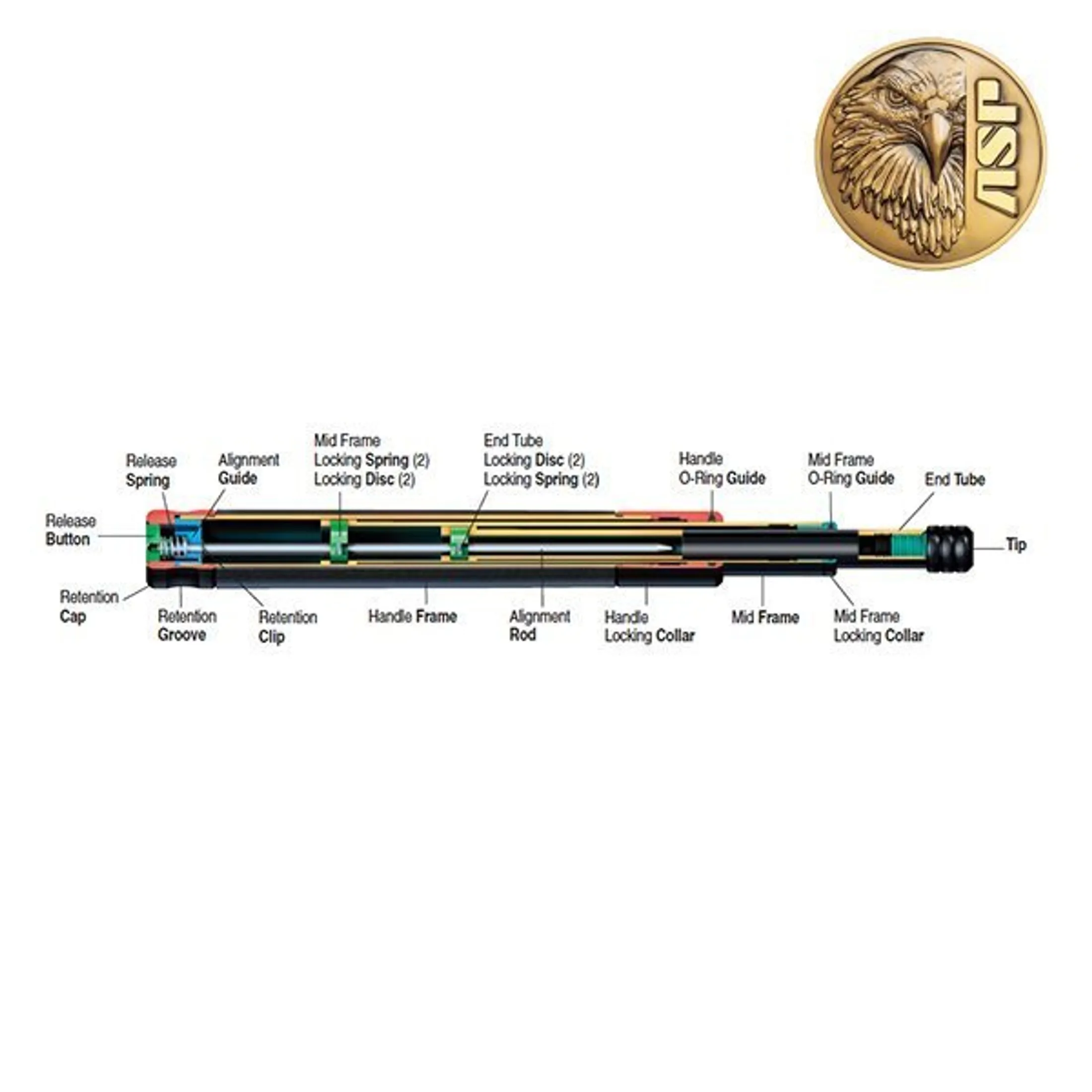 BAton ASP Talon T60 Airweight Bouton