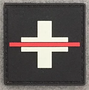 Badge original "Thin Blue Line Switzerland"
