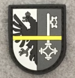 Badge GE "The Thin Yellow Line Switzerland"