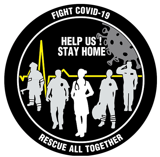 Badge Fight COVID-19 Yellow