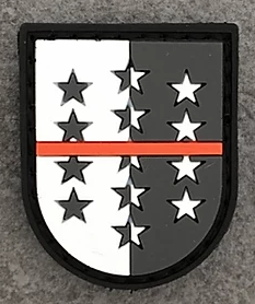 Badge VS "The Thin Blue Line Switzerland"