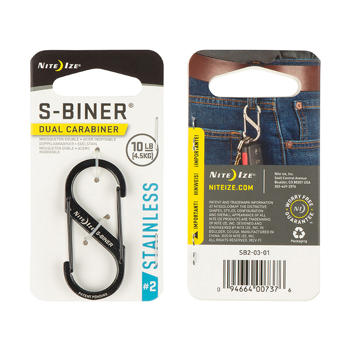 *Mousqueton S-Biner en acier inoxydable - Nite Ize