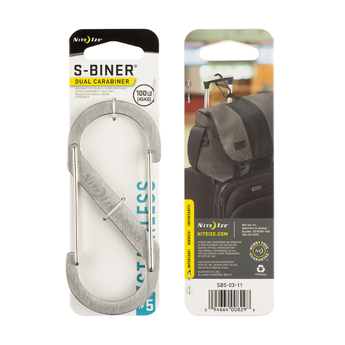 *Mousqueton S-Biner en acier inoxydable - Nite Ize