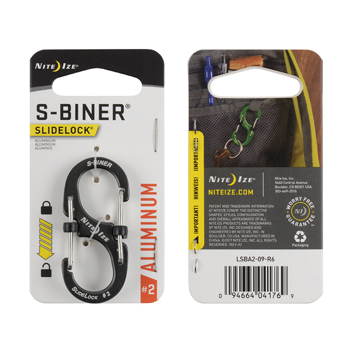 *Mousqueton S-Biner Aluminium Verrou Slidelock - Nite Ize