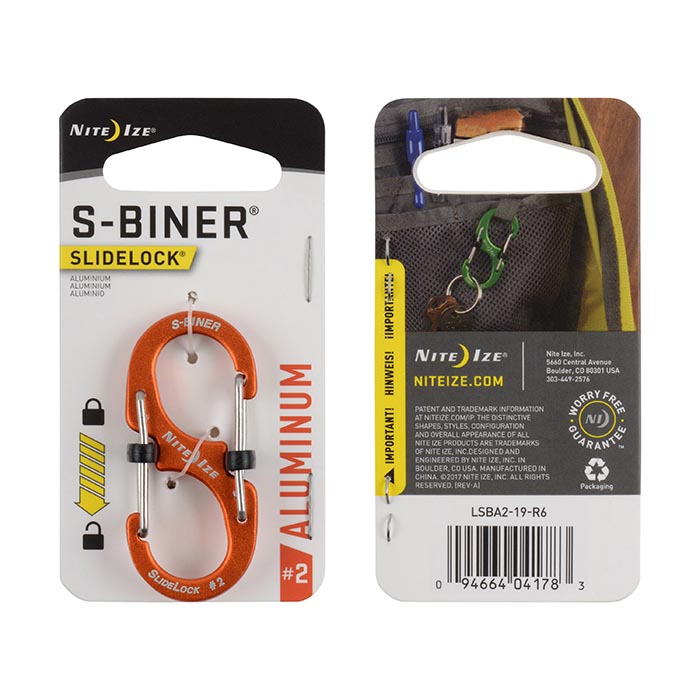 *Mousqueton S-Biner Aluminium Verrou Slidelock - Nite Ize