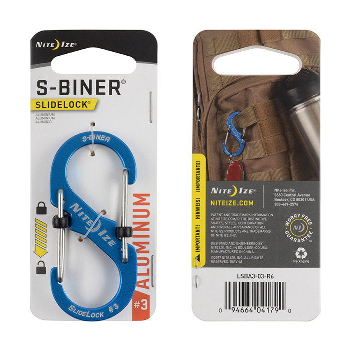 *Mousqueton S-Biner Aluminium Verrou Slidelock - Nite Ize