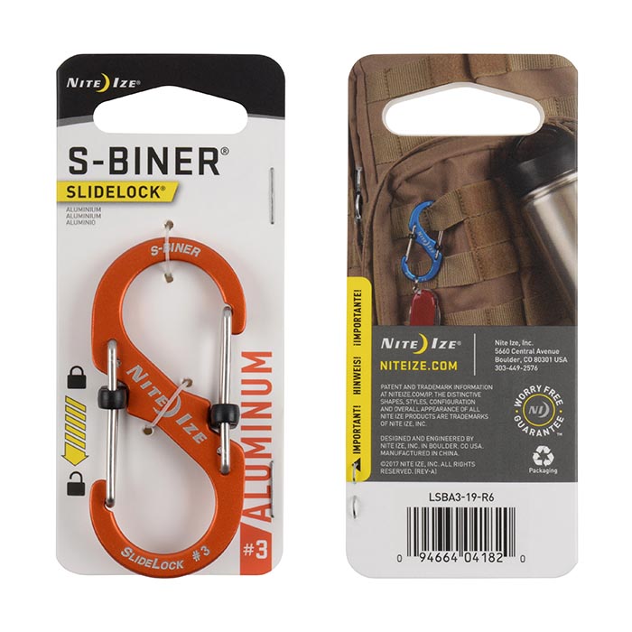 *Mousqueton S-Biner Aluminium Verrou Slidelock - Nite Ize