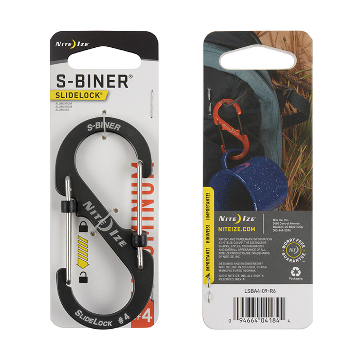 *Mousqueton S-Biner Aluminium Verrou Slidelock - Nite Ize