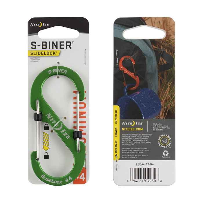 *Mousqueton S-Biner Aluminium Verrou Slidelock - Nite Ize