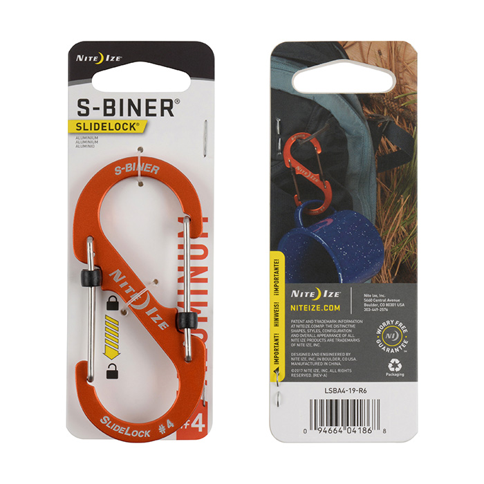 *Mousqueton S-Biner Aluminium Verrou Slidelock - Nite Ize