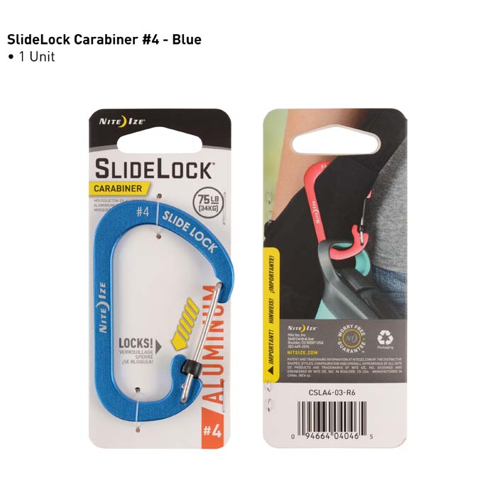 Mousqueton Aluminium Carabiner Verrou Slidelock - Nite Ize